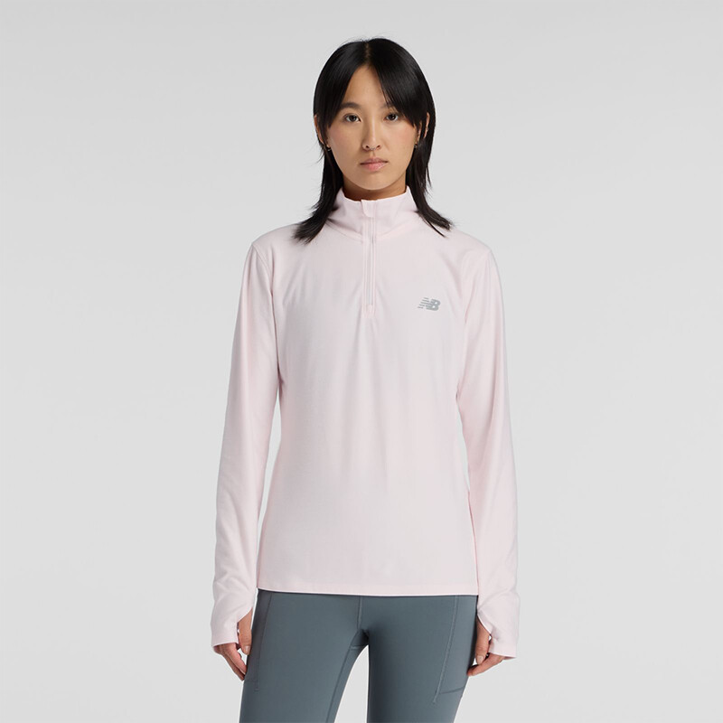 Buzo New Balance Sport Essentials Space Dye Rosado