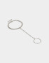 Pulseras Flexibles Pulsera Flexible Con Anillo Unido - Plateado