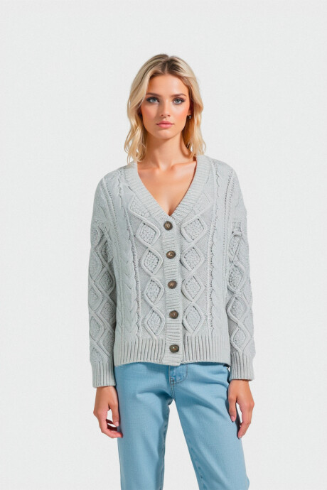 Cardigan Borgin Gris Claro