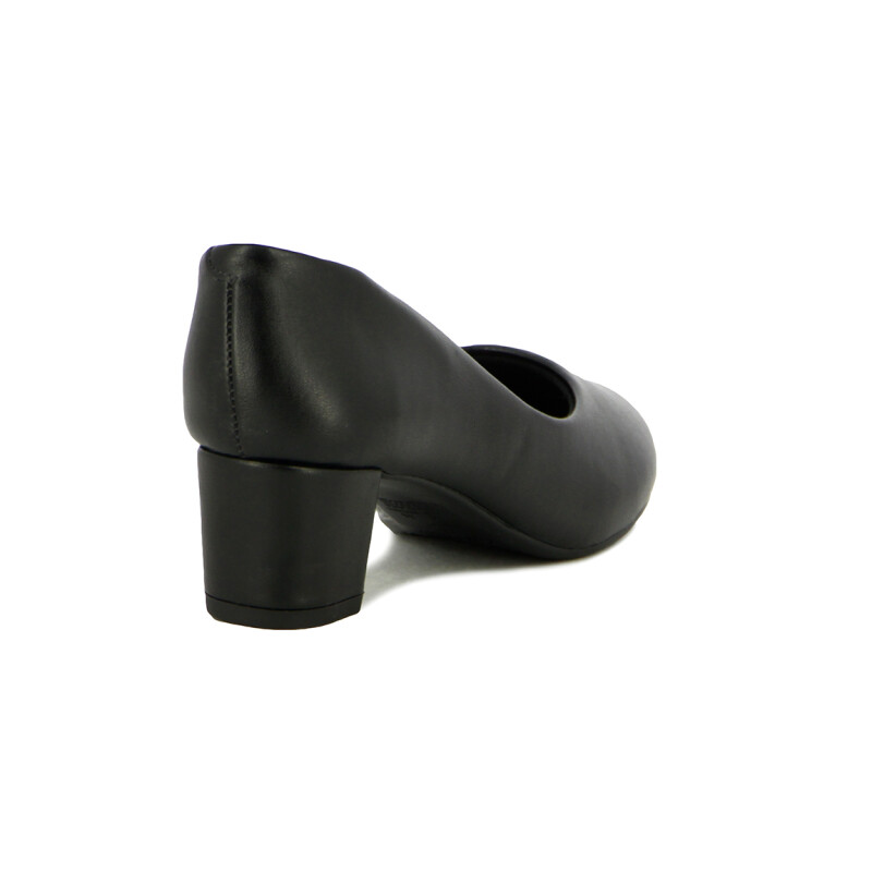 Zapato Mujer Beira Rio Napa Taco Cuadrado Negro