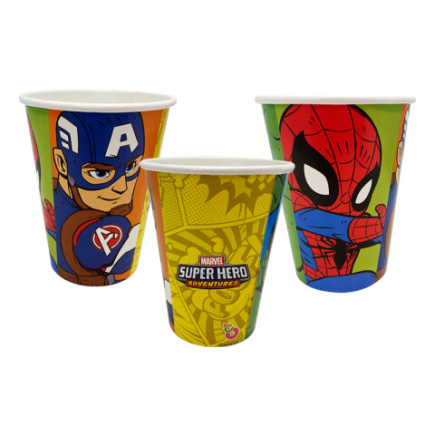 Cotillón Vaso Descartable x 8 Avengers