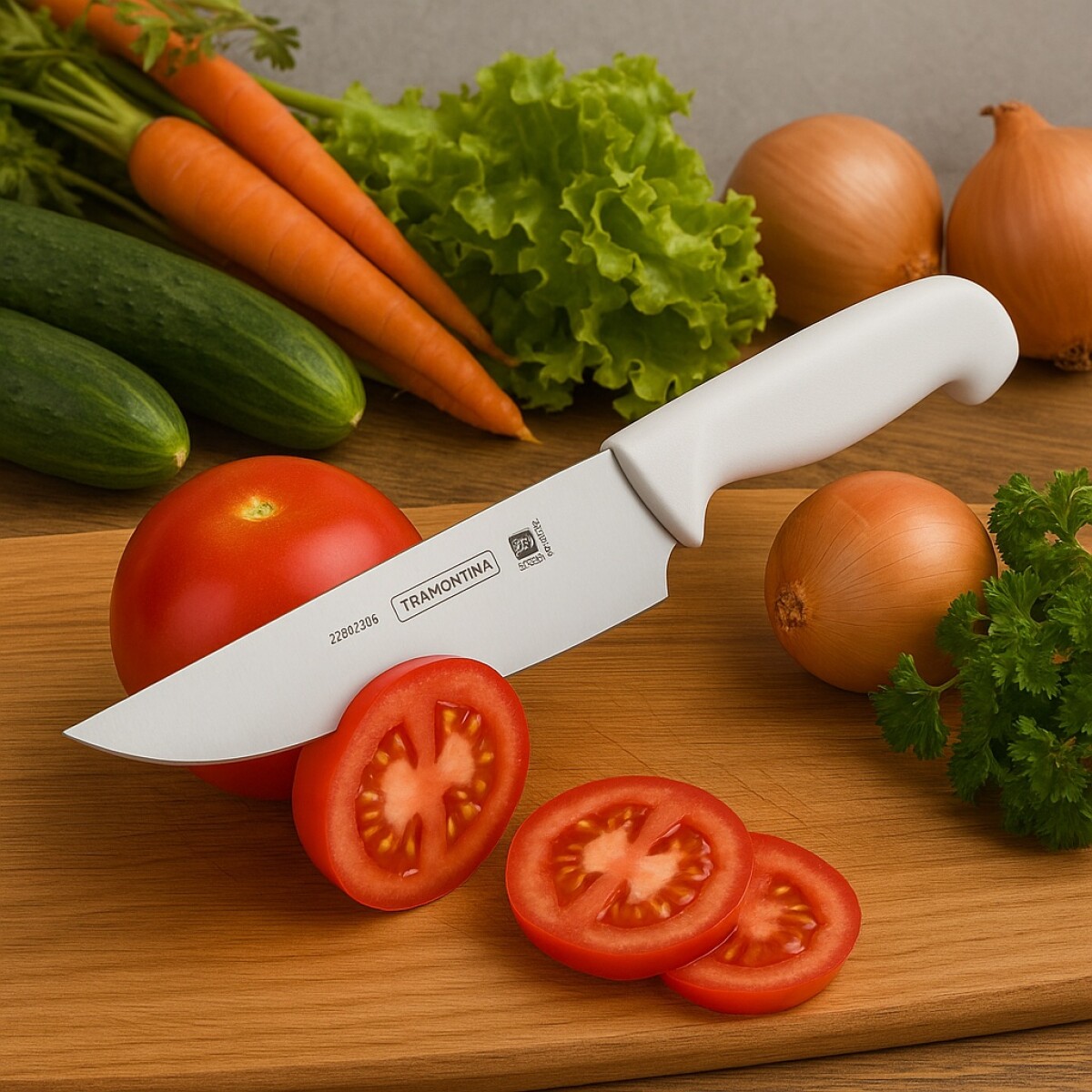CUCHILLO PROFESIONAL TRAMONTINA MASTER 12" - Blanco 