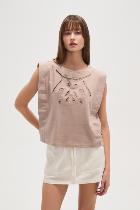 Musculosa Shimina Taupe Claro