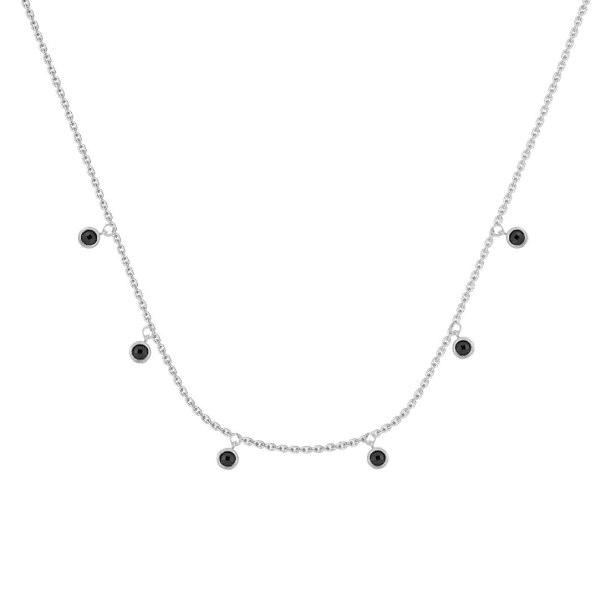 Collar Carrie Black - Plata 925 