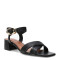 Sandalias de Mujer Bottero Cruzada Con Tobillera Negro