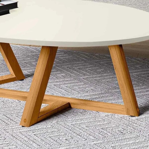 MESA DE CENTRO CLASSIC - OFF WHITE/ALMENDRA MESA DE CENTRO CLASSIC - OFF WHITE/ALMENDRA