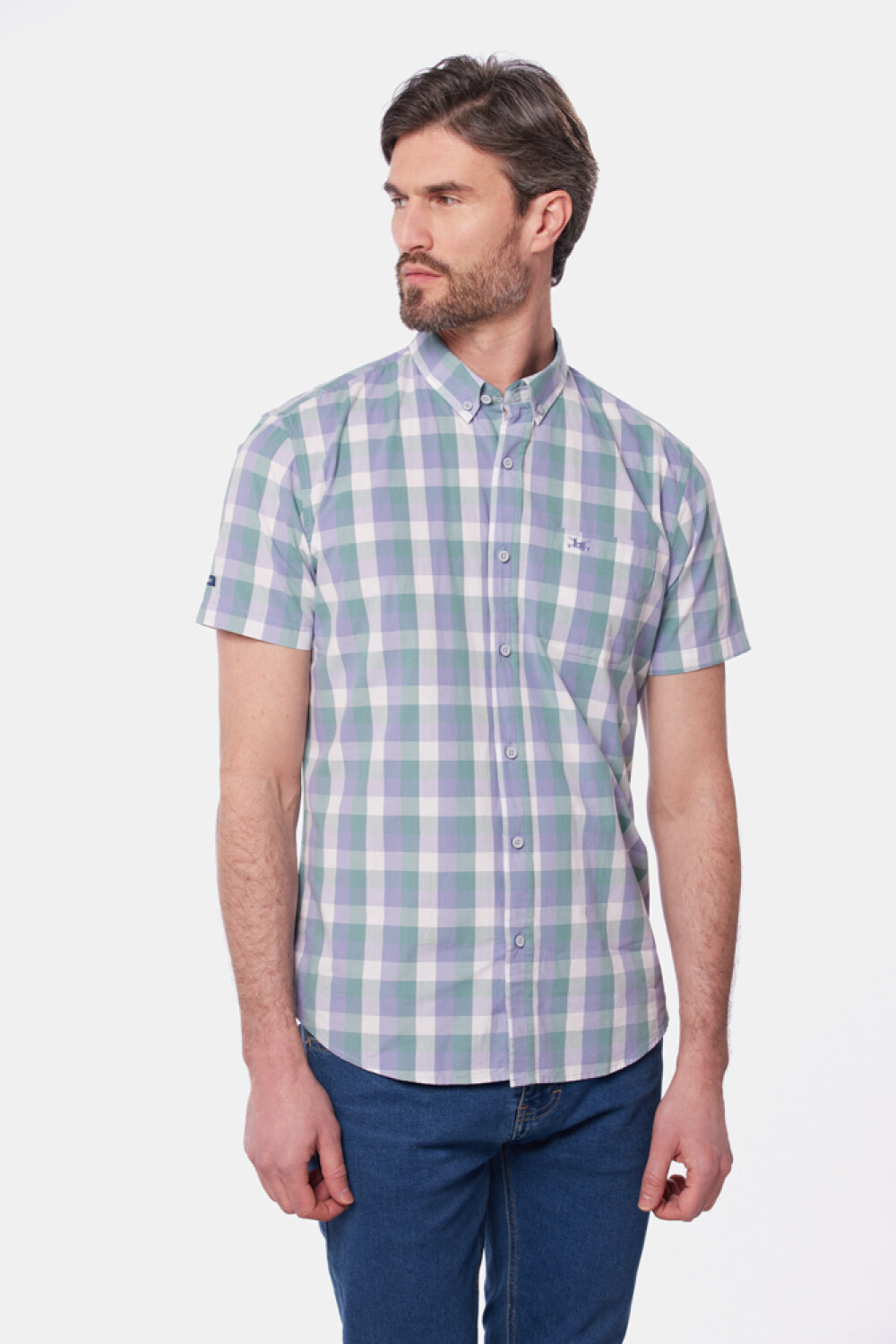 CAMISA A CUADROS Verde