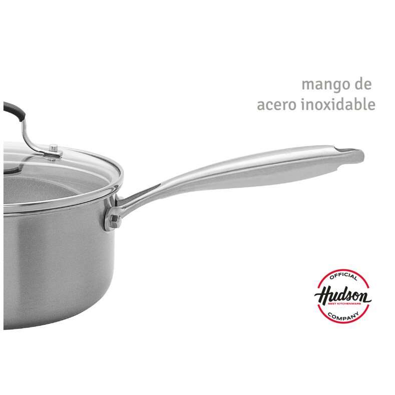 Cacerola Con mango Acero Inoxidable 20cm Antiadherente Hudson Cacerola Con mango Acero Inoxidable 20cm Antiadherente Hudson