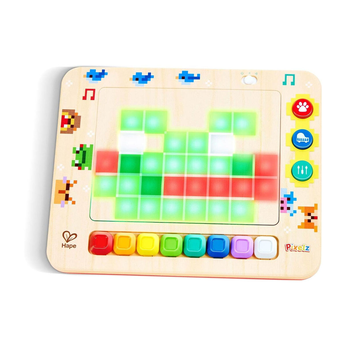 Piano mini con iluminación Pixel Art Hape 
