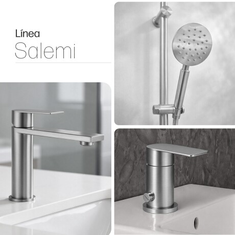 Juego Grifería Brush Nickel Ducha Exterior Y Bidet 000