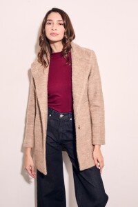 Tapado Boucle Lana Beige Melange