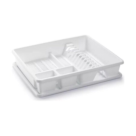 ESCURRIDOR PLÁSTICO CON BANDEJA Blanco