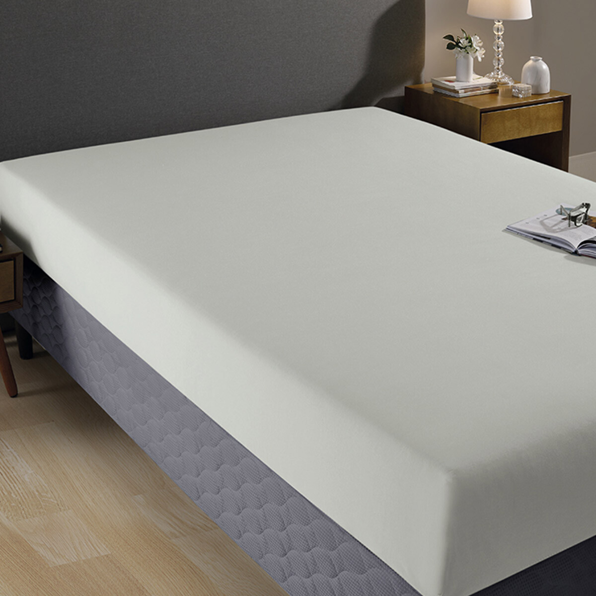 Sábana Ajustable 1 Plaza 130 Hilos Dohler 100% Algodón - VERDE CLARO 