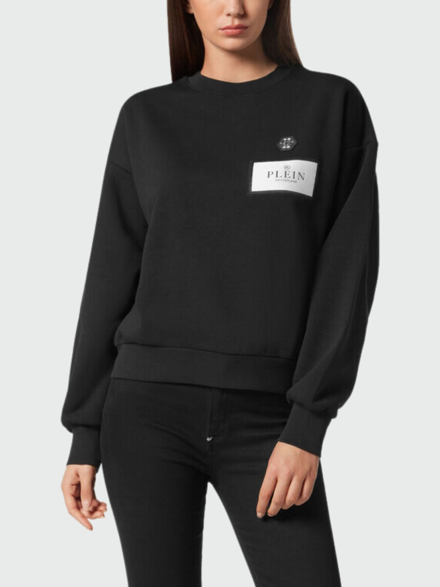 PHILIPP PLEIN - Sudadera cuello redondo ML - Negro 
