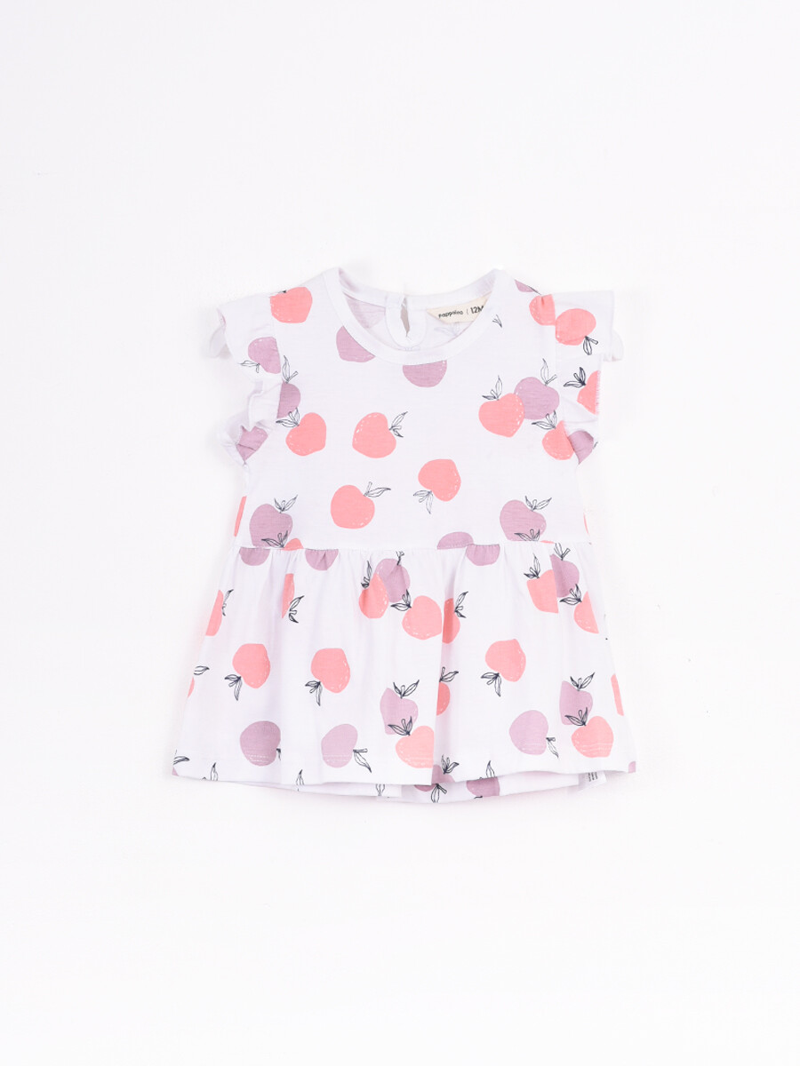 VESTIDO ESTAMPADO LENA - BLANCO 