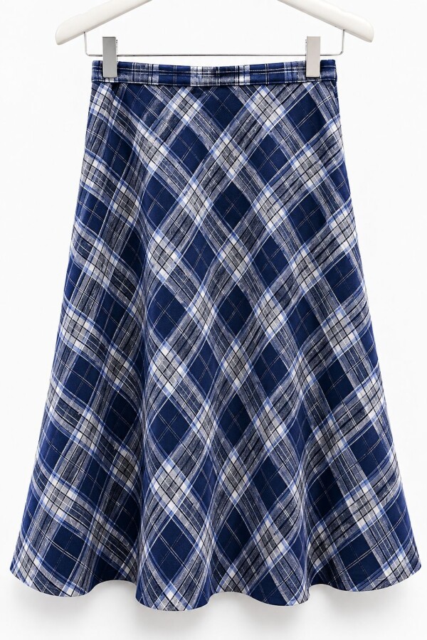 Falda Cuadrille Azul