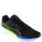 Championes de Hombre Puma Transport Run Mns Negro - Amarillo Lima - Azul Real