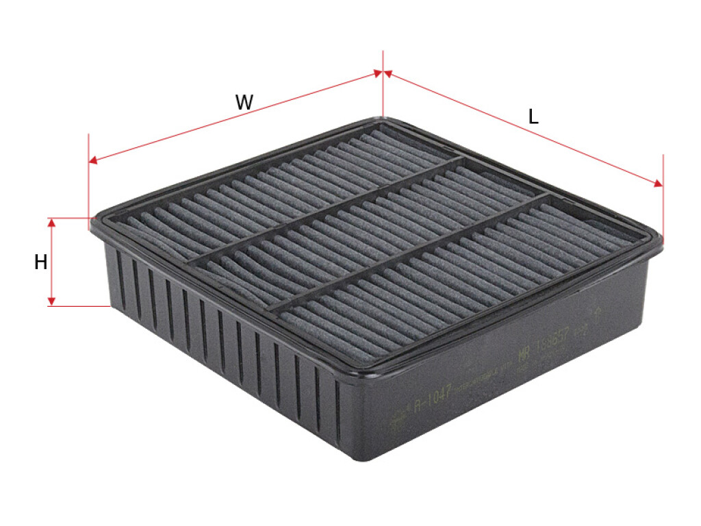 FILTRO AIRE MITSUBISHI LANCER 95/ OUTLANDER CY.828 CA8208 LX1076 NAKAMURA