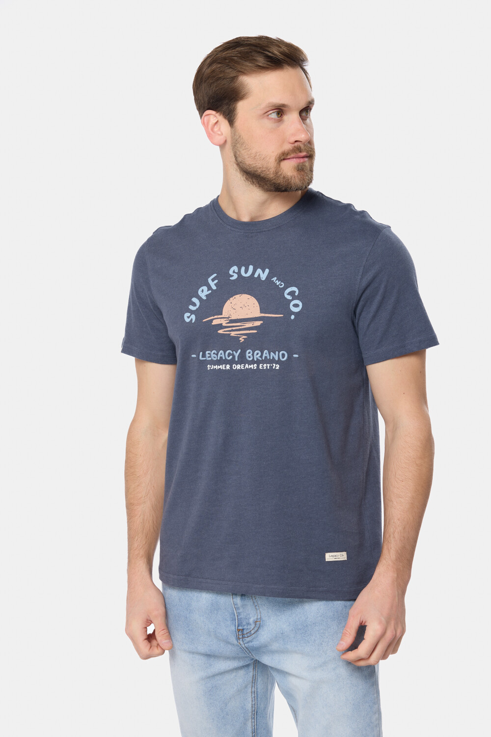 REMERA ESTAMPADA Azul