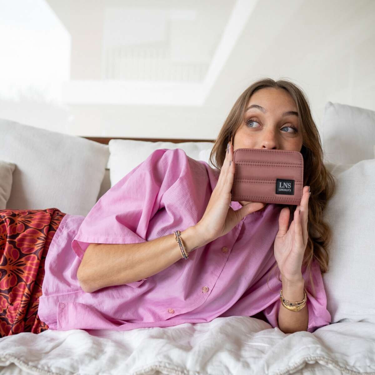 Billetera Vera - Rosa Mauve 