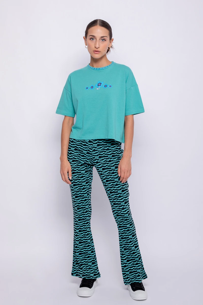 REMERA FLORCI Verde Grecia