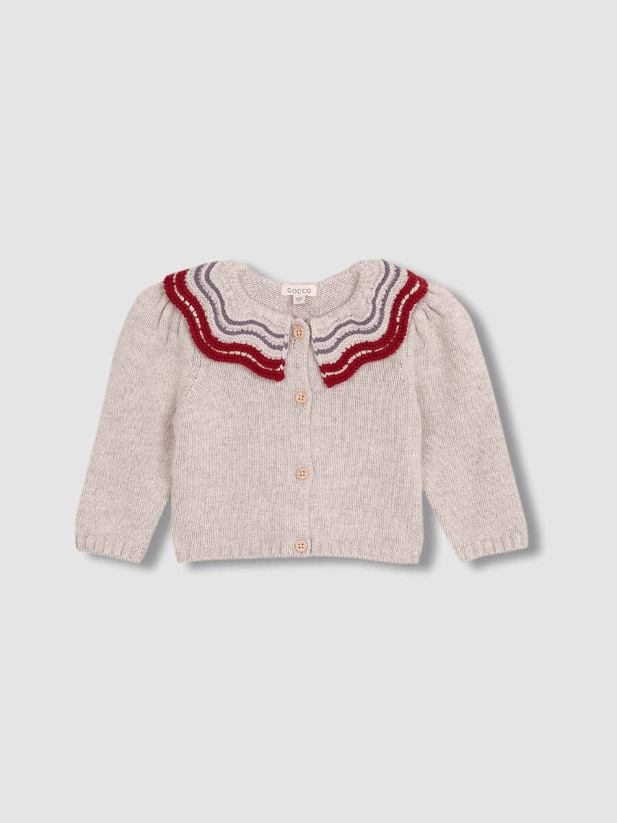 Chaqueta De Punto Piedra Melange