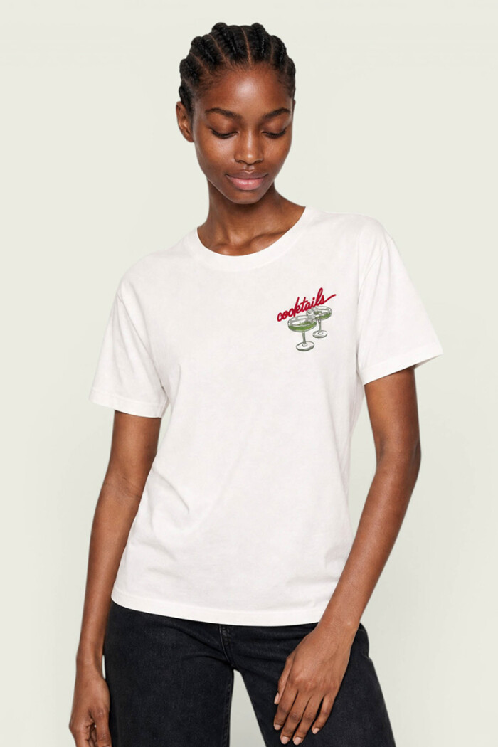 Remera Hering con estampas Rosa