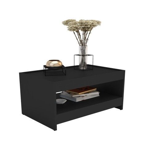 Mesa De Centro Auxiliar Xis Mdp Unsi MESA DE CENTRO AXIS NEGRO
