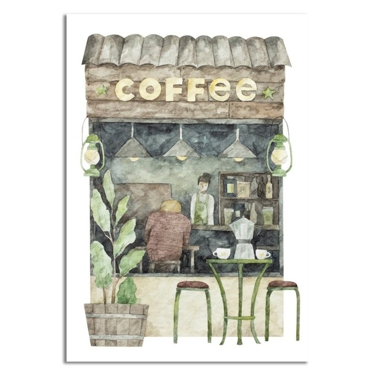 CUADRO CANVAS 30x40cm CAFETERÍA 