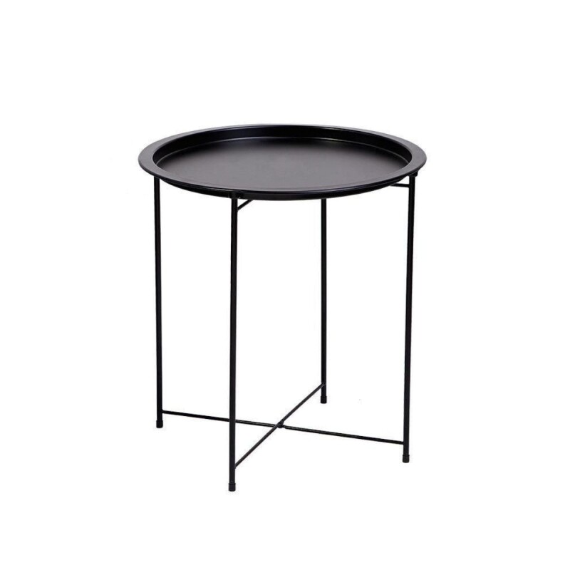 Mesa auxiliar con bandeja RENO Negra