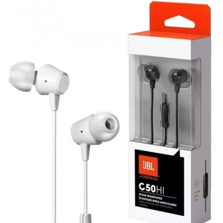 Auriculares Manos Libre Jbl C50HI Blanco 001