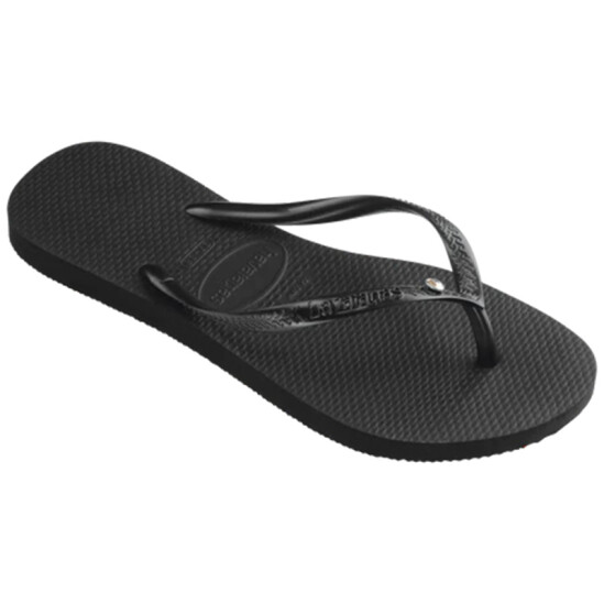Ojotas Havaianas Slim Crystal Swarovski II Negro