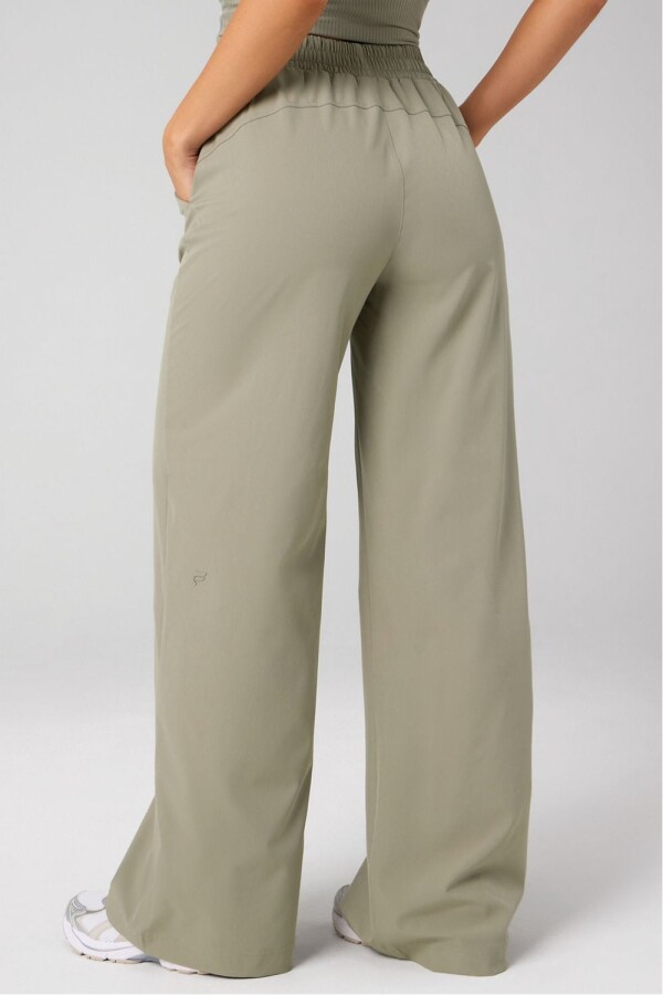 Pantalón Downtown Wide Leg Pant Mujer Seagrass