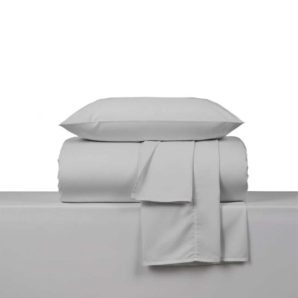 Juegos de Sabanas 1 Plaza 200 Hilos - Pilar Gris