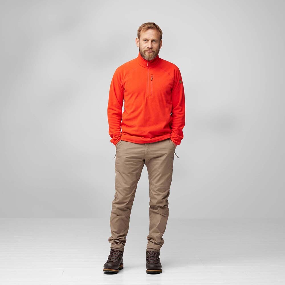 Casaca Fjallraven Ovik Lite Fleece Half Zip M Hombre Deep Forest