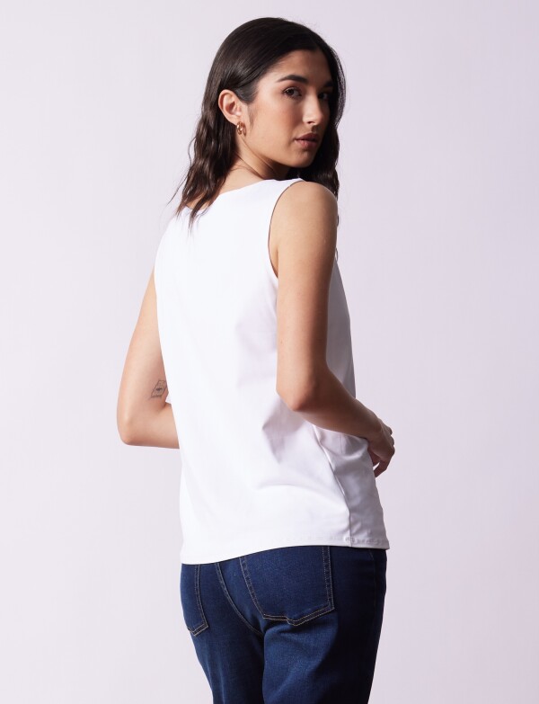 Blusa Aplique BLANCO