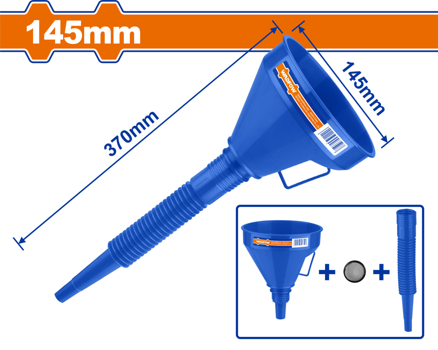 EMBUDO 2 EN 1 FLEXIBLE 145MM WUF1302 