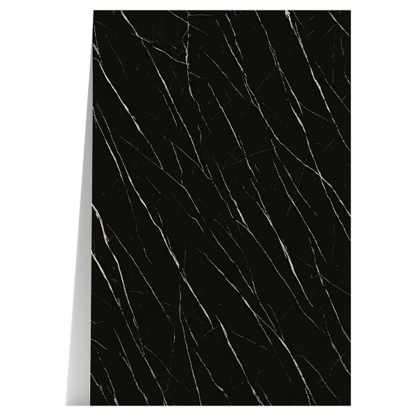 Pack x5 Placa PVC Símil Mármol 2,44x1,22m 3mm Resistente Variante Mármol Negro