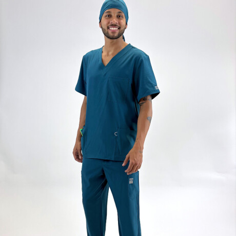 Set médico elastizado unisex Argon Petróleo