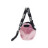 Lunchera Neopreno Brio Con Correa Termica Metalizada Rosa Metalizada y Negro