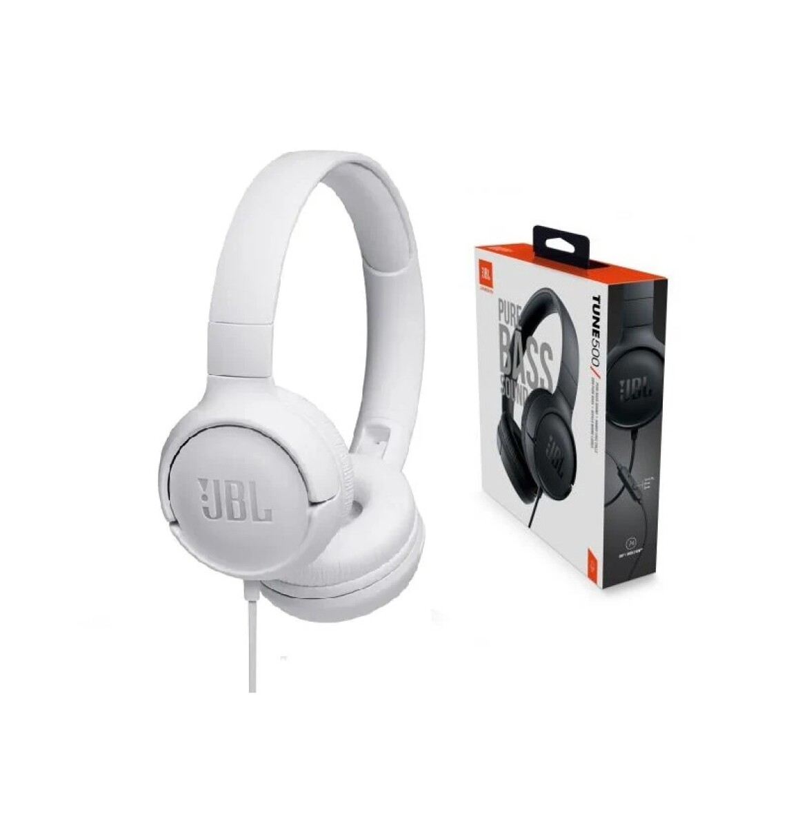 Auriculares JBL Tune 500 Blancos con Micrófono 