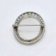 Prendedor Antiguo Oro 18K Blanco, Brillantes, Diamantes Y Nácar, Punzones Franceses Prendedor Antiguo Oro 18K Blanco, Brillantes, Diamantes Y Nácar, Punzones Franceses
