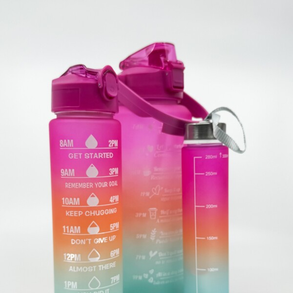 Botella Set x 3 Fucsia