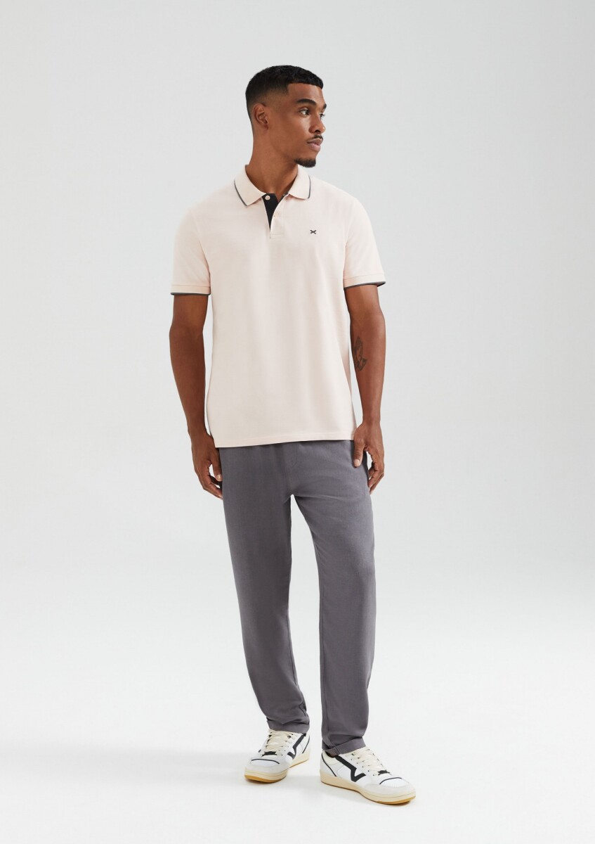 CAMISA POLO MM MASC - BEGE CLARO 