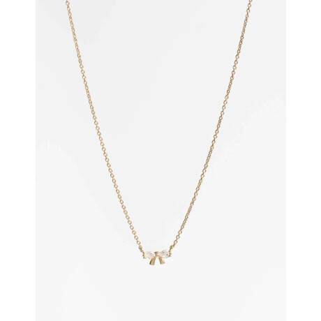 Collar Corto Tulipanes Con Cubic Dorado