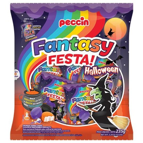 Caramelo Relleno FANTASY FESTA Halloween BOLSA 10PCS 235GRS Caramelo Relleno FANTASY FESTA Halloween BOLSA 10PCS 235GRS
