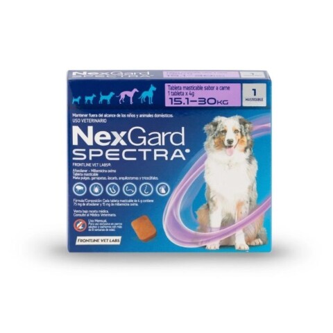 Nexgard Spectra Para Perros 15 a 30Kg - 1unidad Nexgard Spectra Para Perros 15 a 30Kg - 1unidad