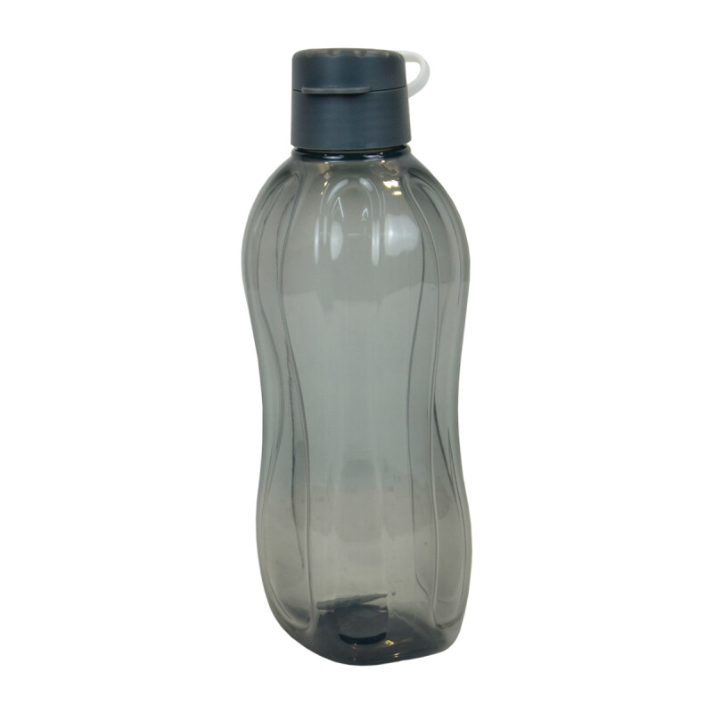 Botella caramañola plástica con tapón 1300 ml NEGRO