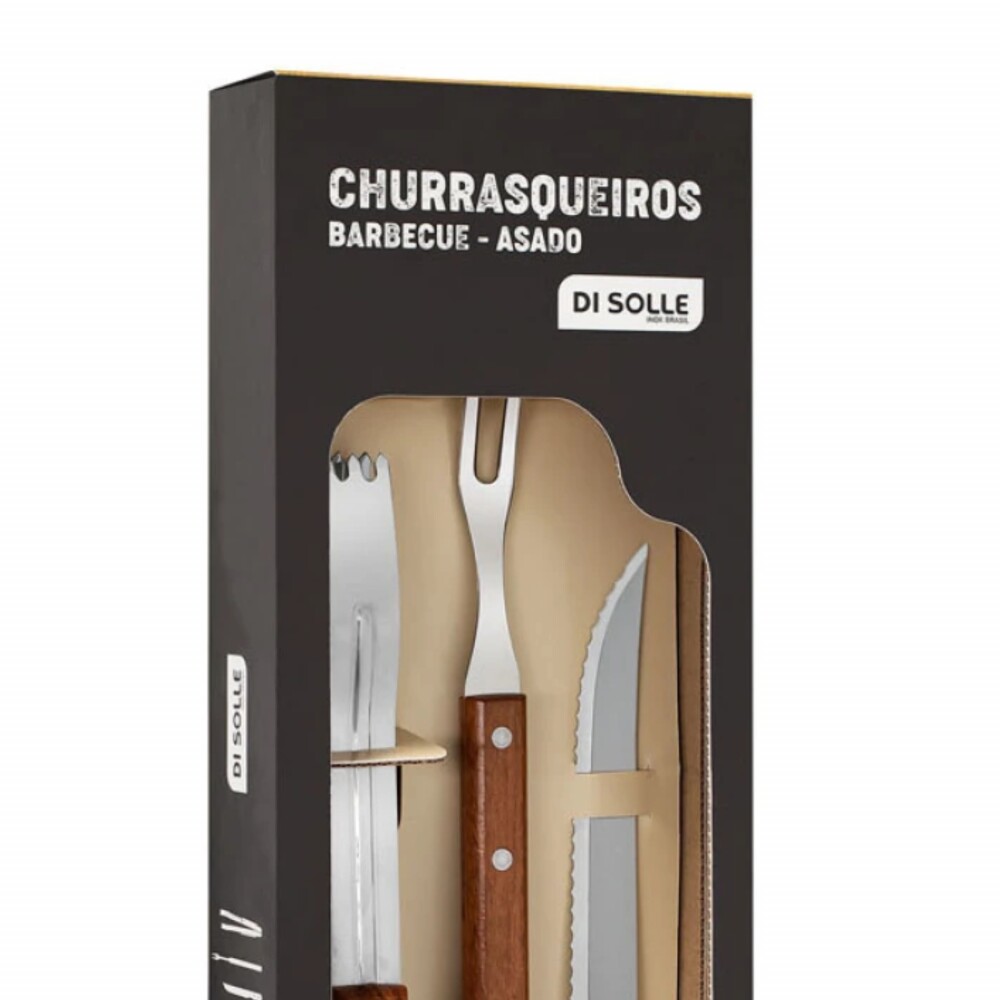 Set 3 Pinzas para parrilla profesional - Di Solle Set 3 Pinzas para parrilla profesional - Di Solle