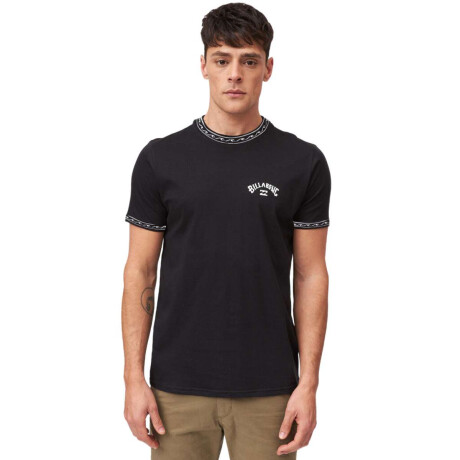 Remera Billabong Collar Wave Barrel Negro
